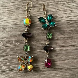 EUC Betsey Johnson Floral dangles